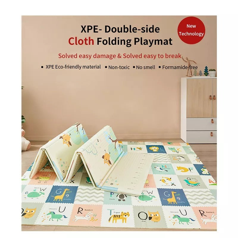 High quality baby floor play mat foldable portable animal printed playmat (180*200 cm)