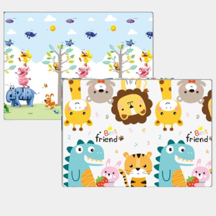 High quality baby floor play mat foldable portable animal printed playmat (180*200 cm)