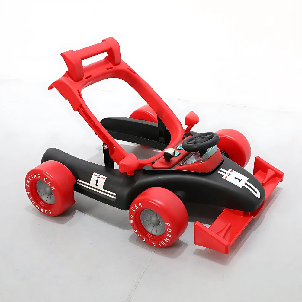 Walker With Adjustable Height And Speed, Music, Lights, Steering Wheel, Seat Cushion 4-in-1