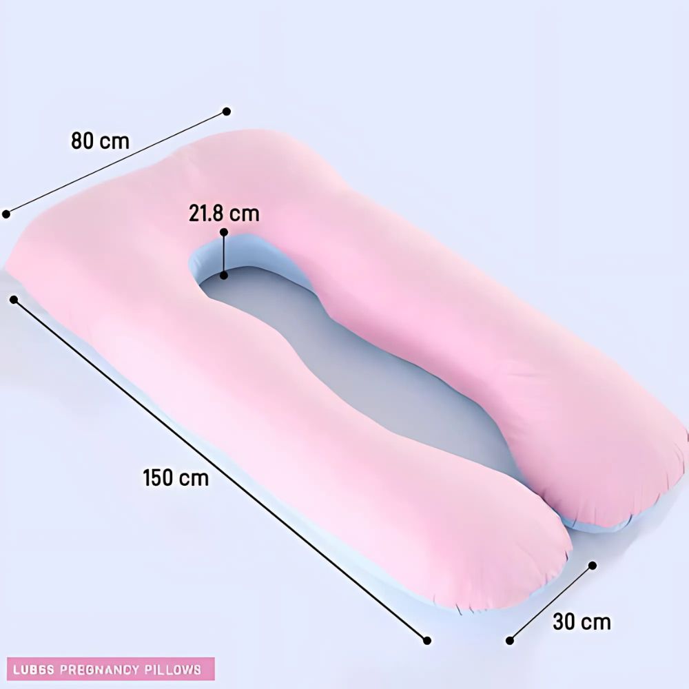 Pregnancy Pillow U Shaped 140 X 80 with Pillow Cover