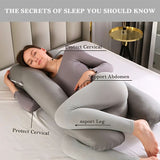 Pregnancy Pillow U Shaped 140 X 80 with Pillow Cover