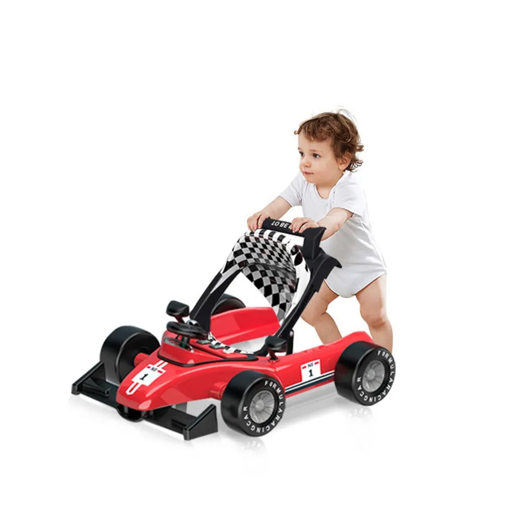 Walker With Adjustable Height And Speed, Music, Lights, Steering Wheel, Seat Cushion 4-in-1