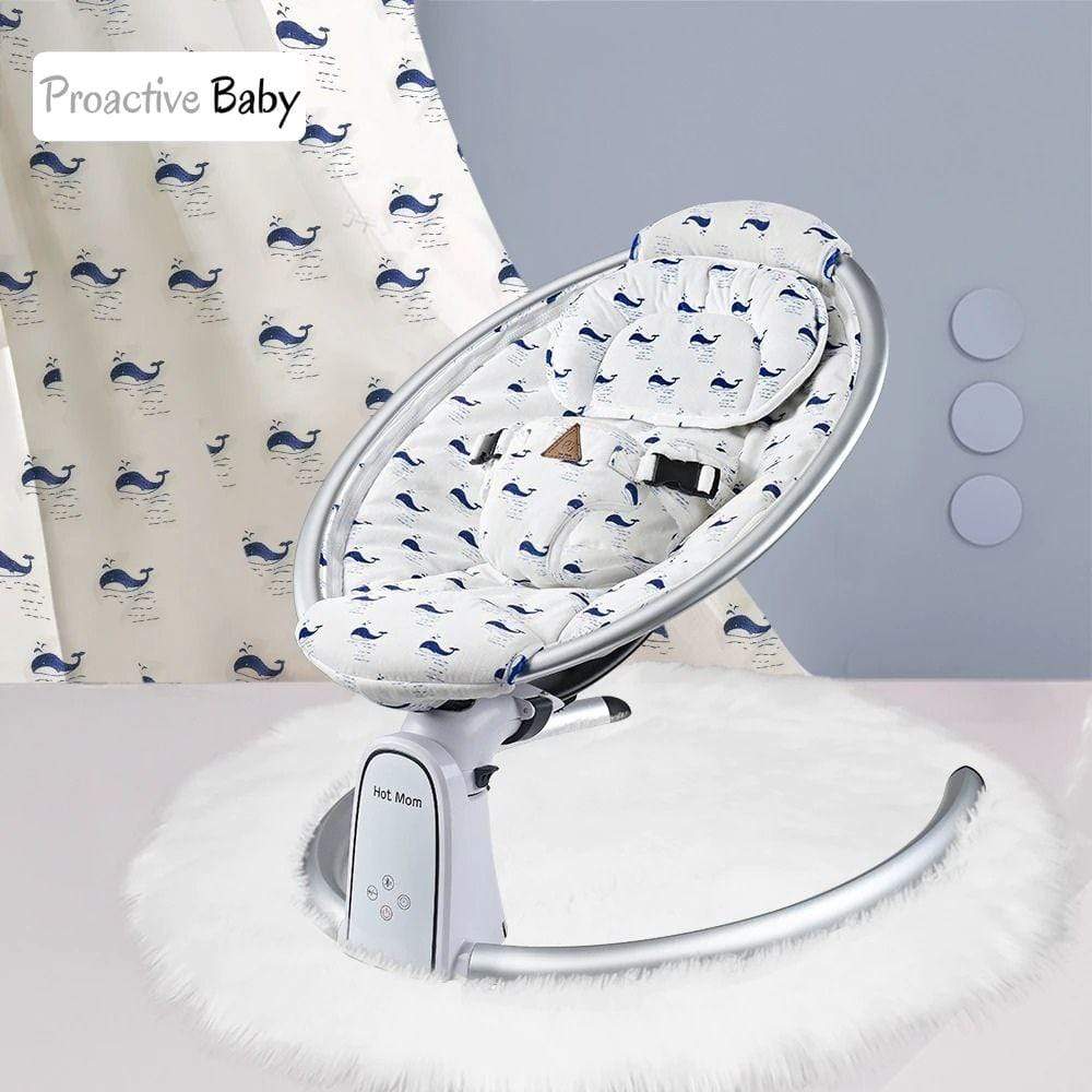 Electric Baby Bouncer with Bluetooth & LED Touch Screen