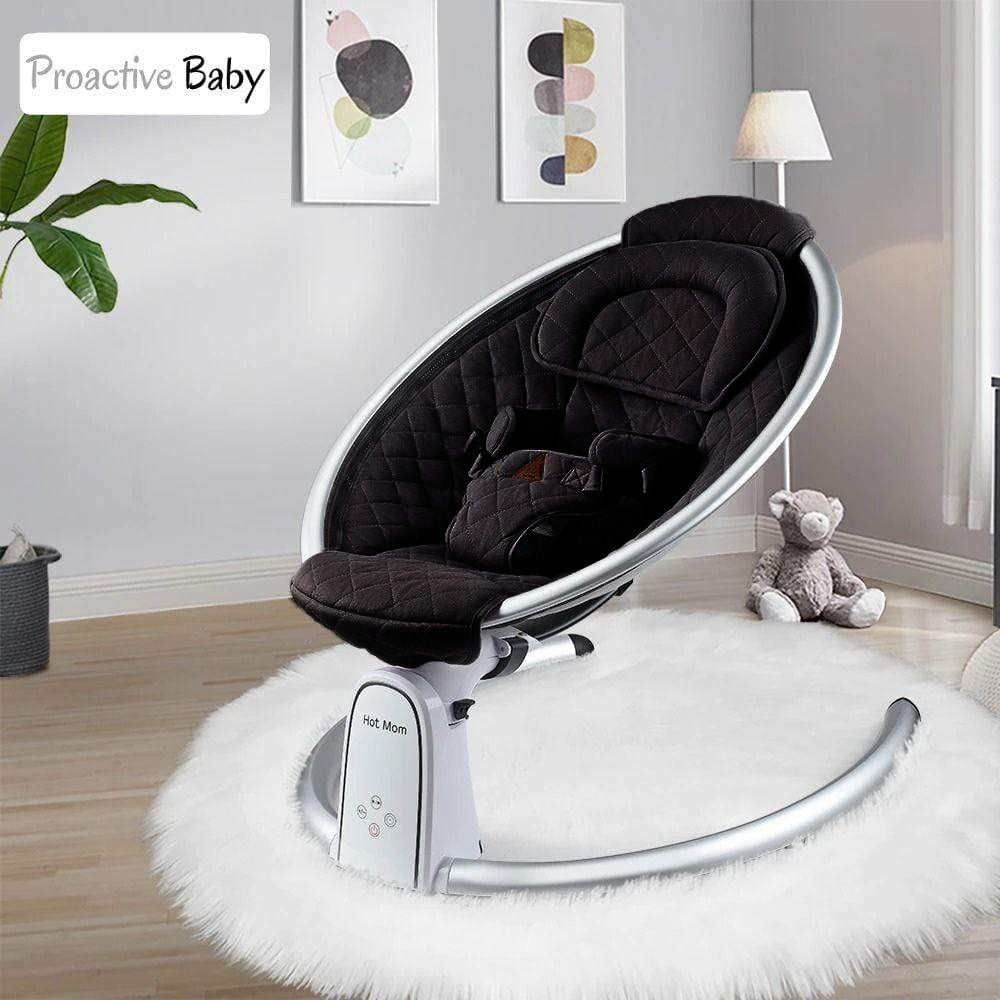 Electric Baby Bouncer with Bluetooth & LED Touch Screen