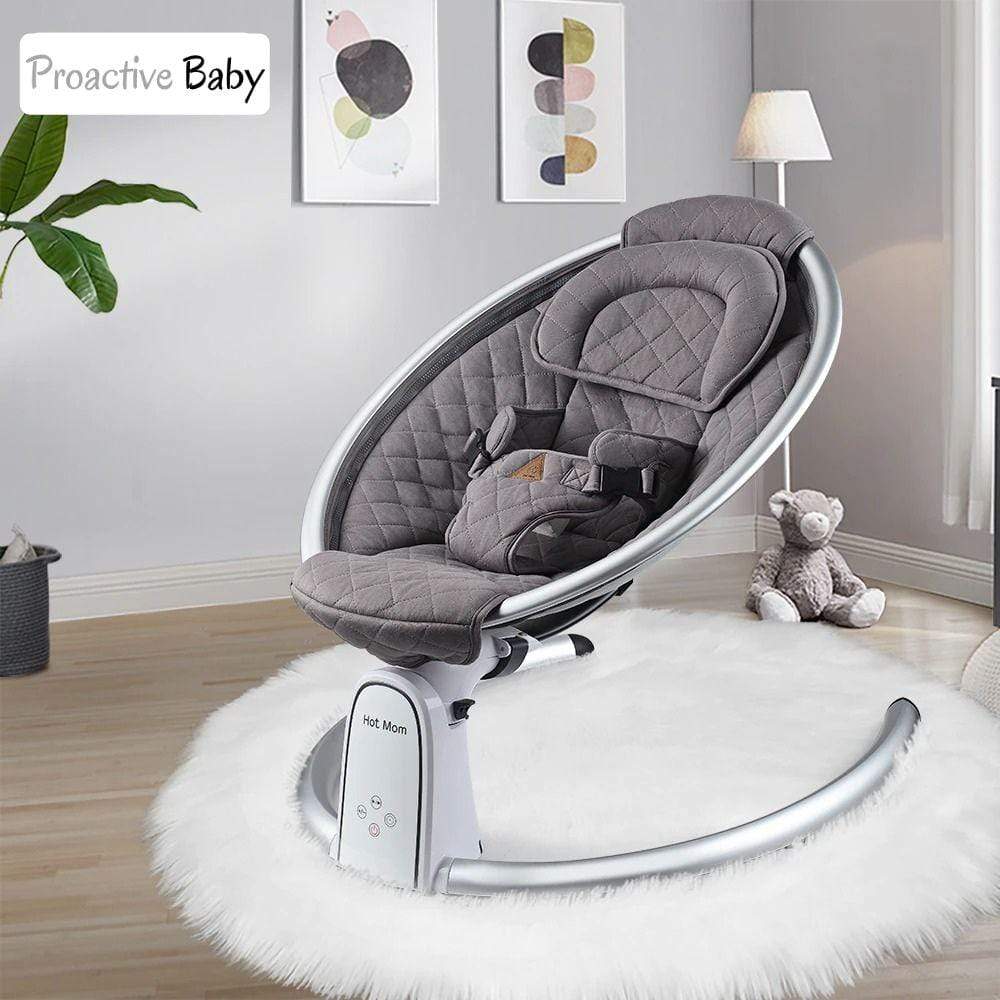 Electric Baby Bouncer with Bluetooth & LED Touch Screen