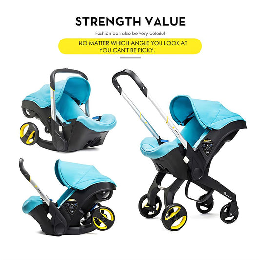 4-in-1 Infant Car Seat & Stroller Combo (0-24 Months)